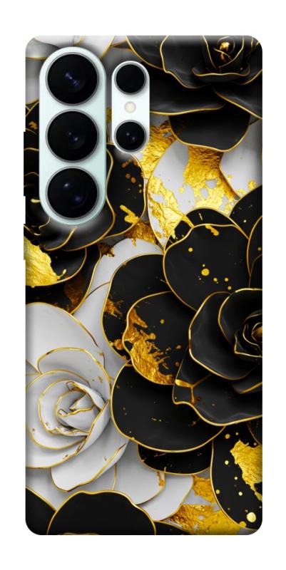 Чохол itsPrint Flower black-white для Samsung Galaxy S26 Ultra, квіти, купити оптом з доставкою