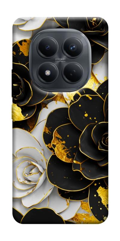 Чехол itsPrint Flower black-white для Xiaomi Redmi Note 15 Pro 4G, цветы, купить оптом с доставкой