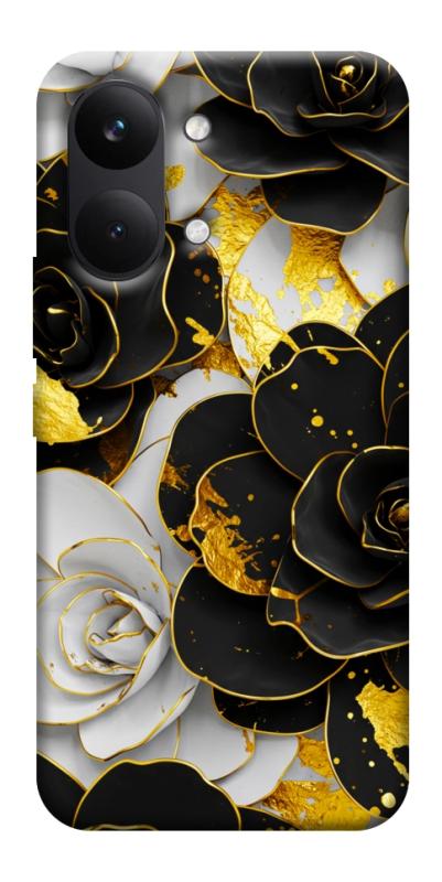 Чохол itsPrint Flower black-white для Xiaomi Poco X8 Pro Max, квіти, купити оптом з доставкою