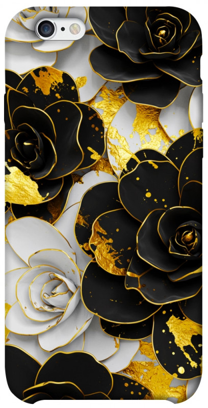 Чехол itsPrint Flower black-white для Apple iPhone 6/6s (4.7"), цветы, купить оптом с доставкой