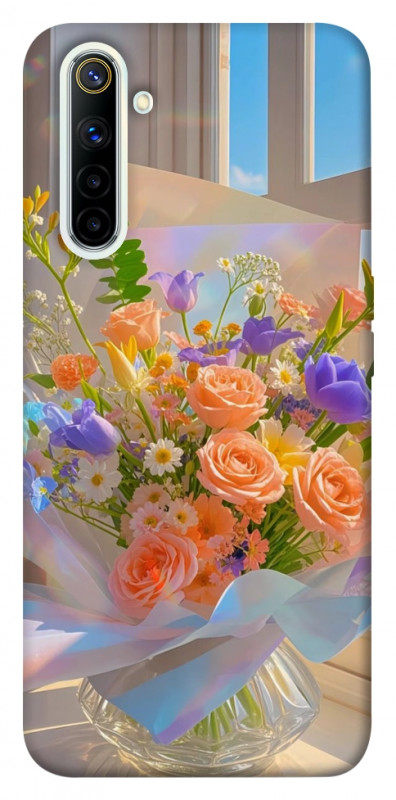 Чехол itsPrint Яркий букет для Realme 6, цветы, купить оптом с доставкой