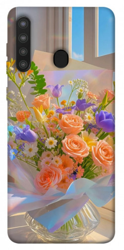 Чехол itsPrint Яркий букет для Samsung Galaxy A21
