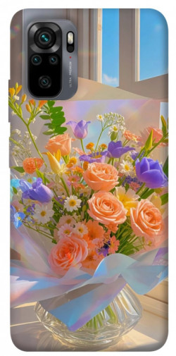 Чехол itsPrint Яркий букет для Xiaomi Redmi Note 10 / Note 10s
