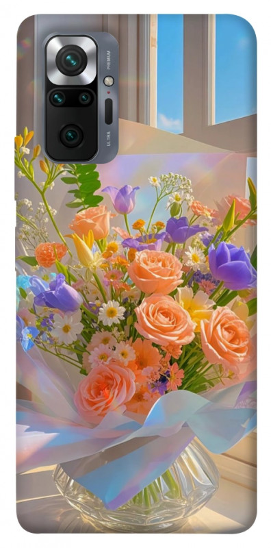 Чехол itsPrint Яркий букет для Xiaomi Redmi Note 10 Pro, цветы, купить оптом с доставкой
