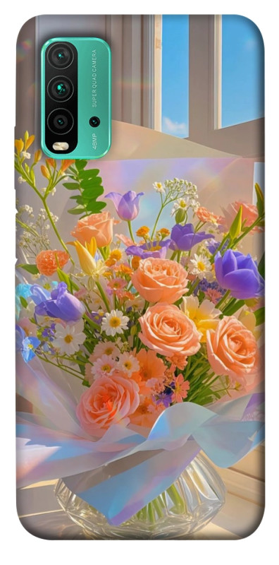 Чехол itsPrint Яркий букет для Xiaomi Redmi Note 9 4G / Redmi 9 Power / Redmi 9T, цветы, купить оптом с доставкой