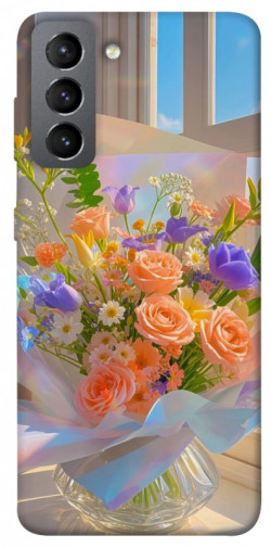 Чехол itsPrint Яркий букет для Samsung Galaxy S21 FE