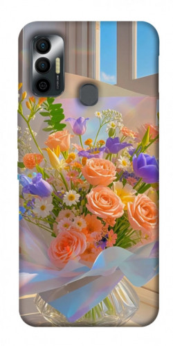 Чехол itsPrint Яркий букет для TECNO Spark 7