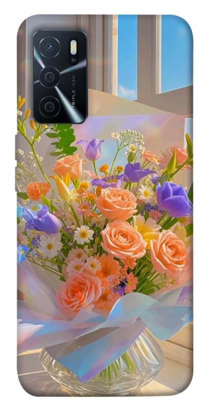 Чехол itsPrint Яркий букет для Oppo A16s / A16, цветы, купить оптом с доставкой