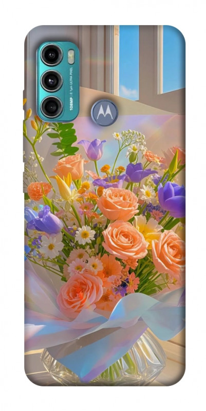 Чохол itsPrint Яскравий букет для Motorola Moto G60, квіти, купити оптом з доставкою