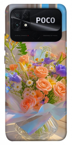 Чехол itsPrint Яркий букет для Xiaomi Poco C40
