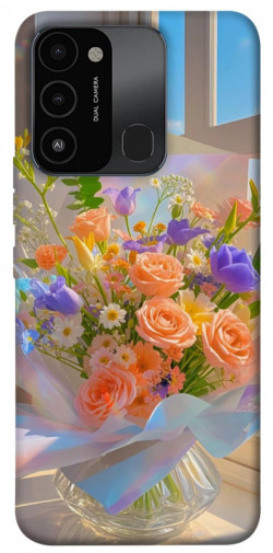 Чехол itsPrint Яркий букет для Tecno Spark Go 2022 (KG5m)
