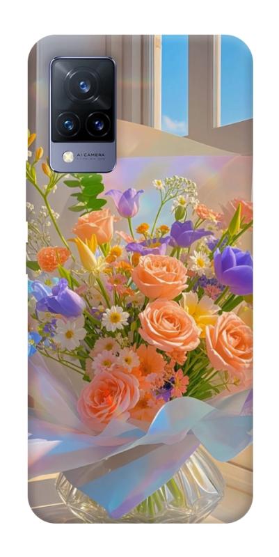 Чохол itsPrint Яскравий букет для Vivo V21, квіти, купити оптом з доставкою