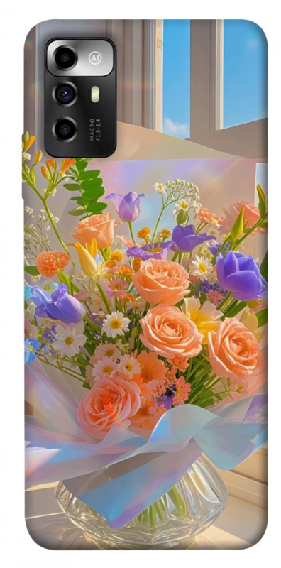 Чехол itsPrint Яркий букет для ZTE Blade V40 Vita, цветы, купить оптом с доставкой