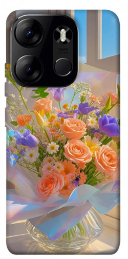 Чехол itsPrint Яркий букет для Tecno Spark Go 2023