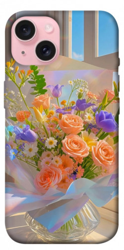 Чехол itsPrint Яркий букет для Apple iPhone 15 (6.1")