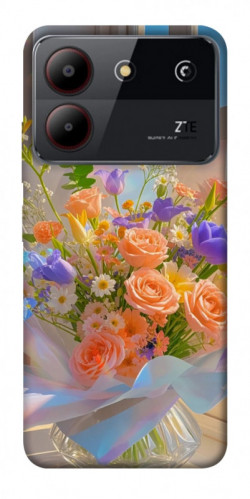 Чехол itsPrint Яркий букет для ZTE Blade A54 4G
