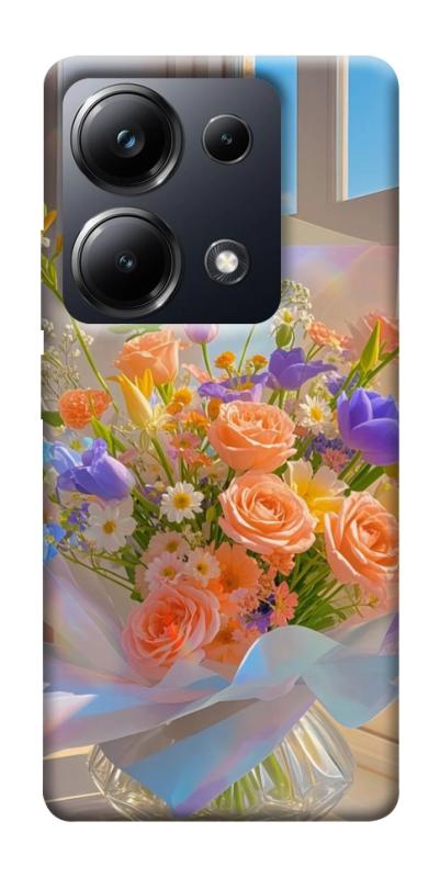 Чехол itsPrint Яркий букет для Xiaomi Redmi 13 4G / Poco M6 4G, цветы, купить оптом с доставкой