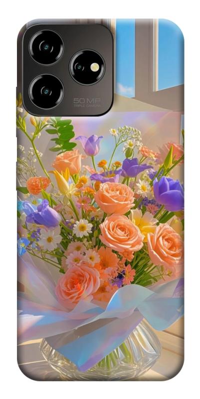 Чехол itsPrint Яркий букет для ZTE Blade V50 Desing 4G, цветы, купить оптом с доставкой