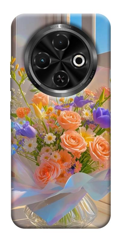 Чохол itsPrint Яскравий букет для TECNO Spark 30C, квіти, купити оптом з доставкою