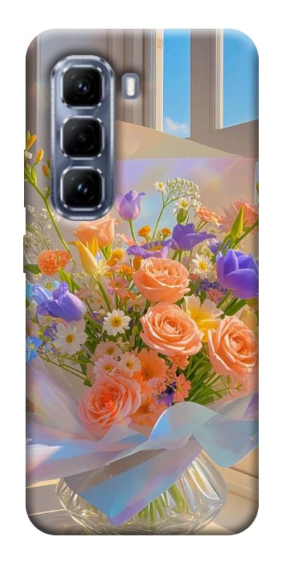 Чехол itsPrint Яркий букет для Infinix Hot 50 Pro, цветы, купить оптом с доставкой