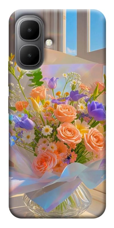 Чехол itsPrint Яркий букет для Infinix Smart 10, цветы, купить оптом с доставкой