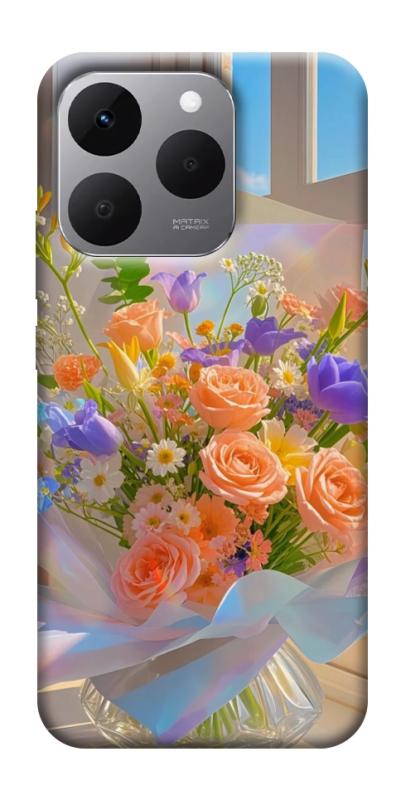 Чехол itsPrint Яркий букет для Realme 15T, цветы, купить оптом с доставкой