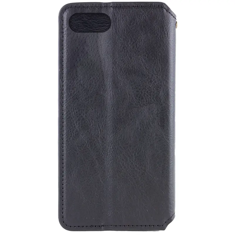 Кожаный чехол-книжка GETMAN Cubic (PU) для Apple iPhone 7 / 8 / SE (2020) (4.7"), Черный 1, Искусственная кожа, купить оптом с доставкой