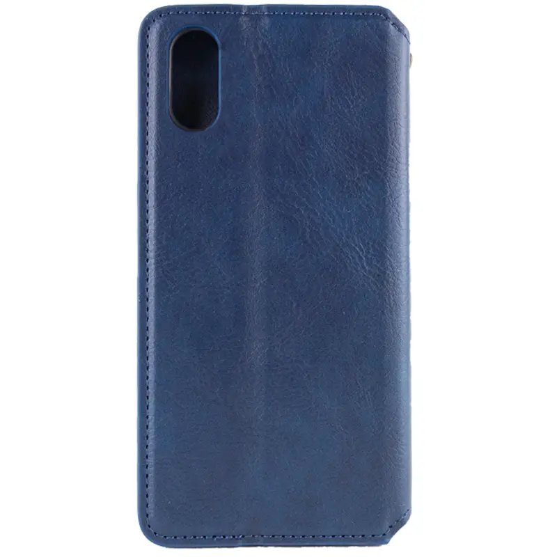 Кожаный чехол-книжка GETMAN Cubic (PU) для Apple iPhone X / XS (5.8"), Синий 1, Искусственная кожа, купить оптом с доставкой