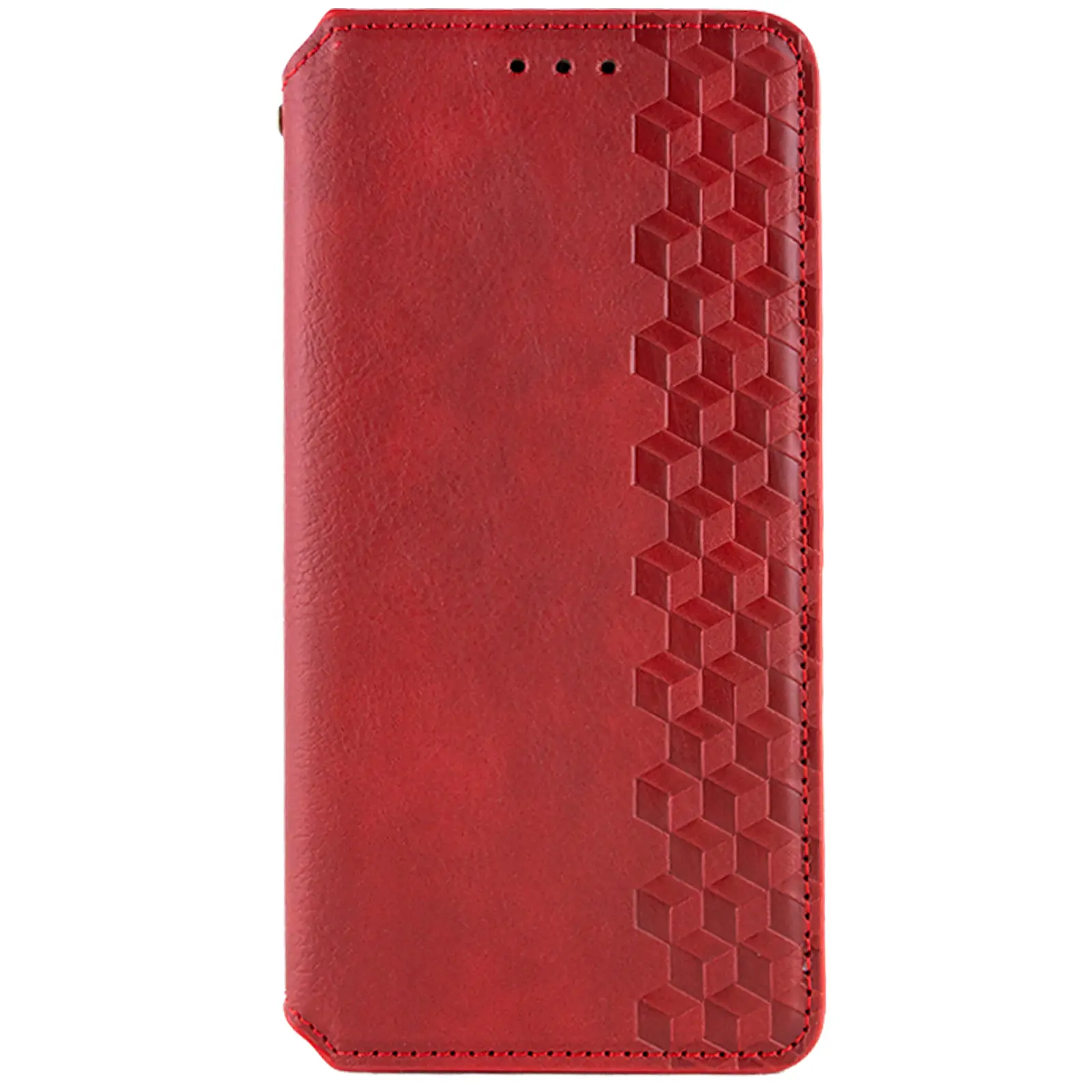 Шкіряний чохол-книжка GETMAN Cubic (PU) для Apple iPhone 11 (6.1"), Червоний, Штучна шкіра, купити оптом з доставкою