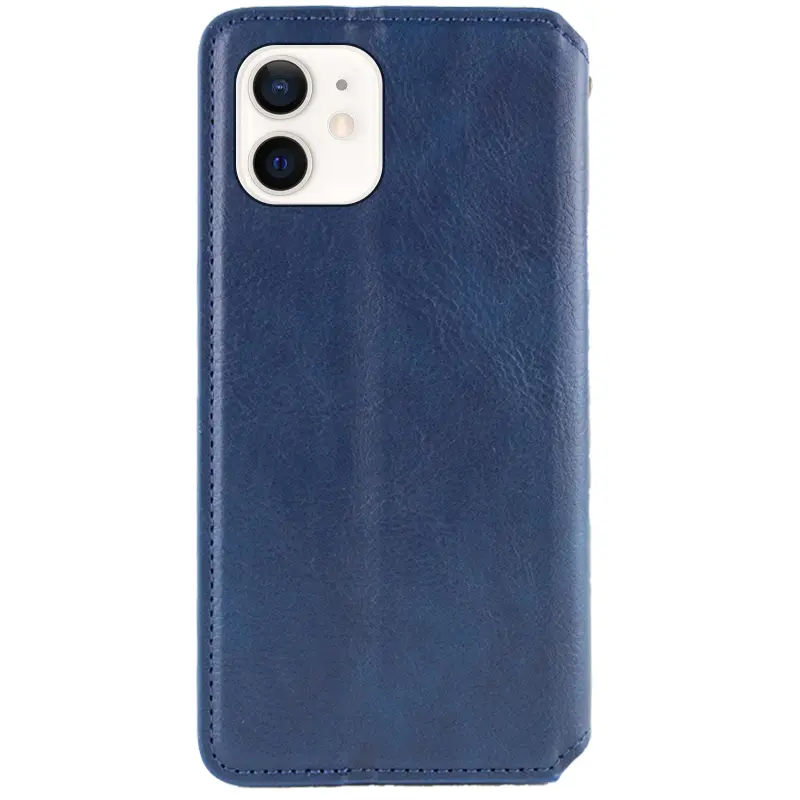 Шкіряний чохол-книжка GETMAN Cubic (PU) для Apple iPhone 11 (6.1"), Синій 1, Штучна шкіра, купити оптом з доставкою