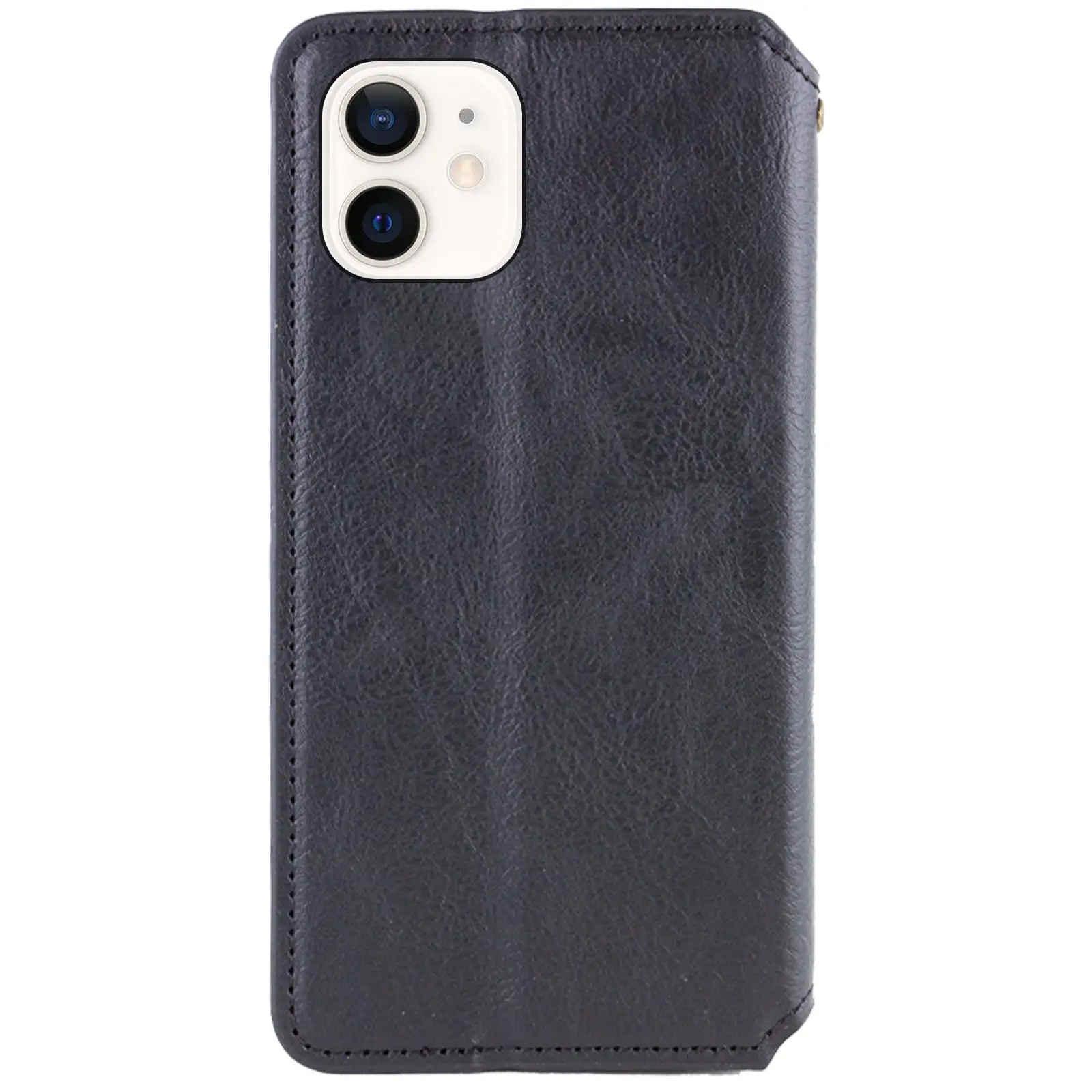 Шкіряний чохол-книжка GETMAN Cubic (PU) для Apple iPhone 11 (6.1"), Чорний 1, Штучна шкіра, купити оптом з доставкою