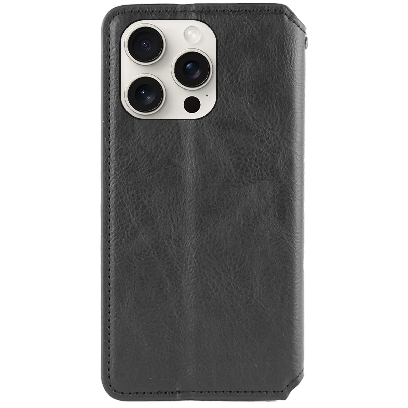 Шкіряний чохол-книжка GETMAN Cubic (PU) для Apple iPhone 13 Pro Max (6.7"), Чорний 1, Штучна шкіра, купити оптом з доставкою