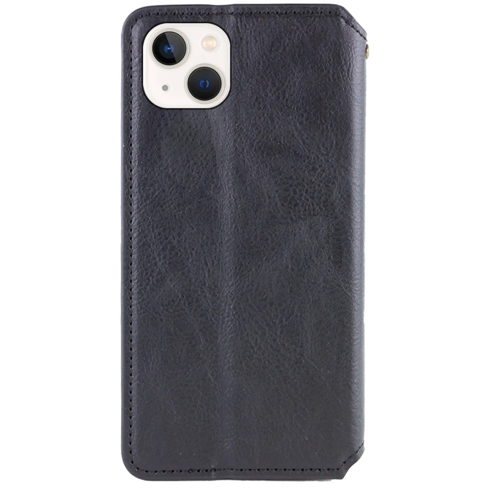 Шкіряний чохол-книжка GETMAN Cubic (PU) для Apple iPhone 13 / 14 (6.1"), Чорний 1, Штучна шкіра, купити оптом з доставкою