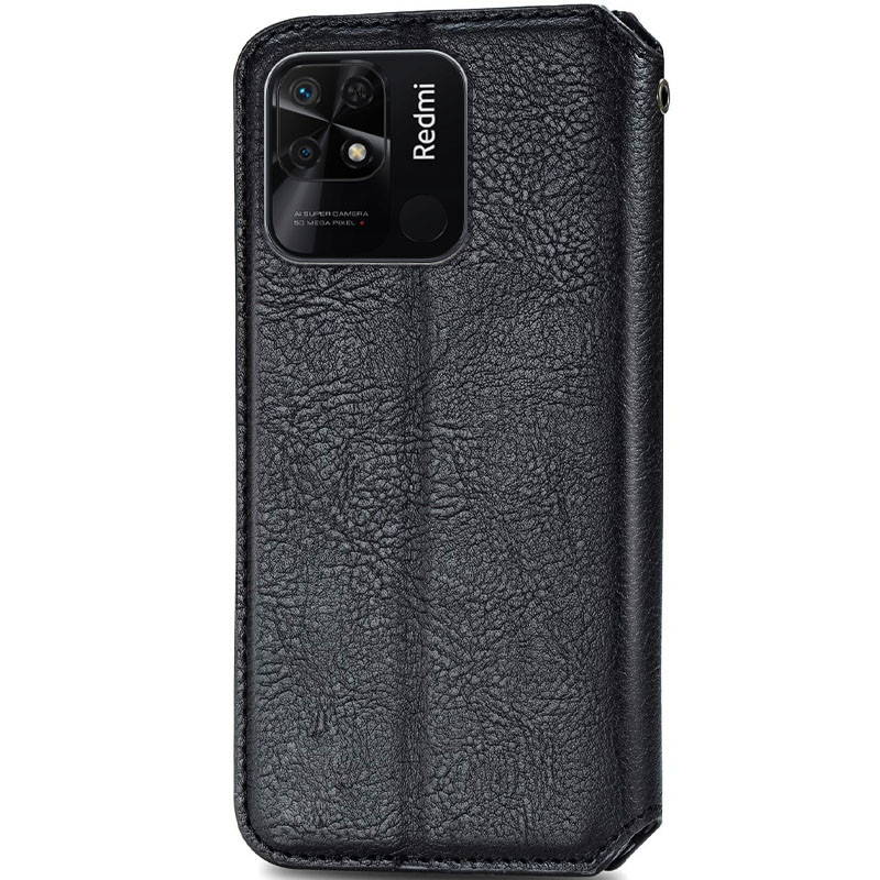 Кожаный чехол книжка GETMAN Cubic (PU) для Xiaomi Redmi 10A | на картинке №2