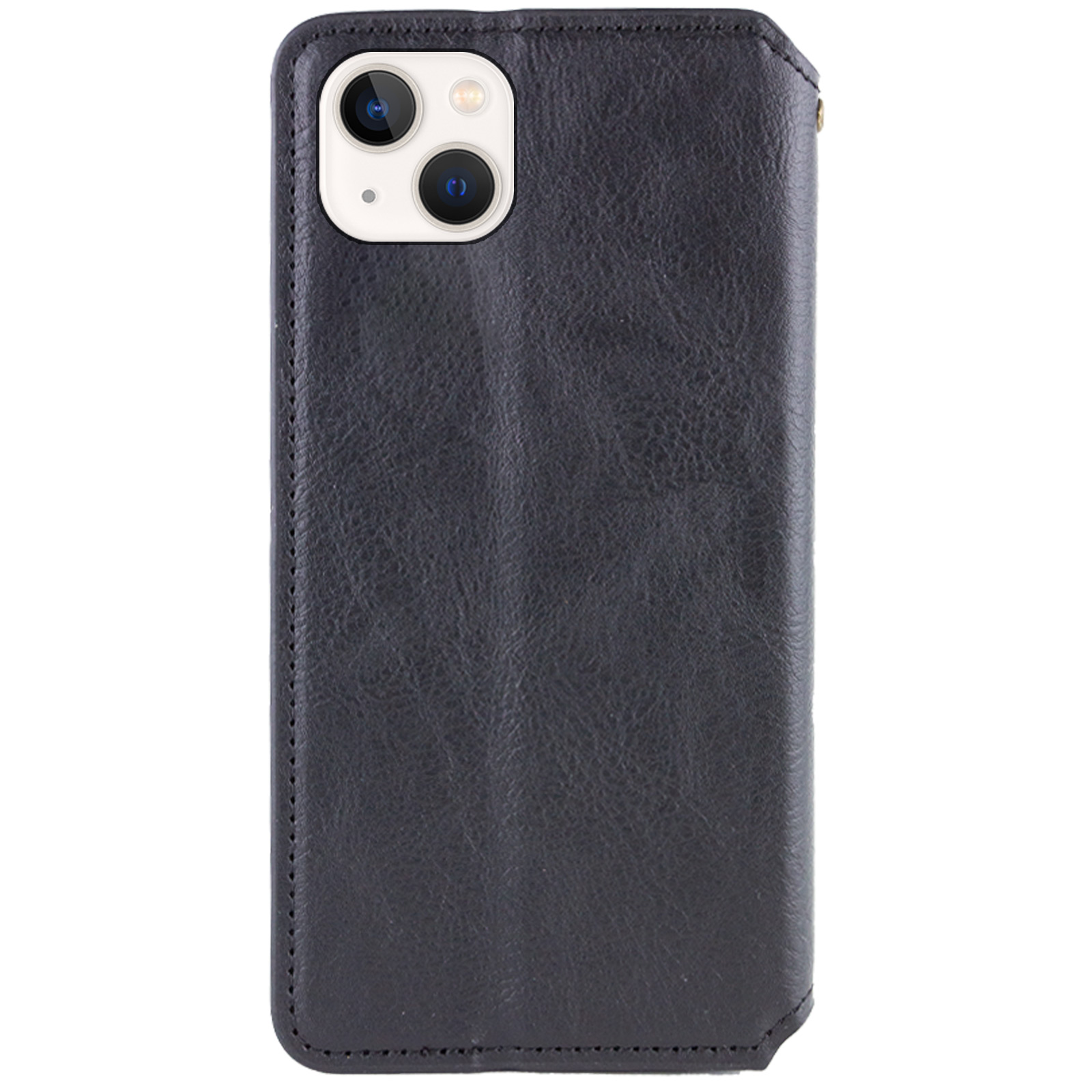 Кожаный чехол-книжка GETMAN Cubic (PU) для Apple iPhone 15 (6.1"), Черный 1, Искусственная кожа, купить оптом с доставкой