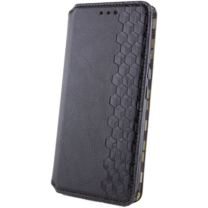 Кожаный чехол-книжка GETMAN Cubic (PU) для Xiaomi Redmi Note 14 Pro 5G / 14 Pro+, Черный 1, Искусственная кожа, купить оптом с доставкой