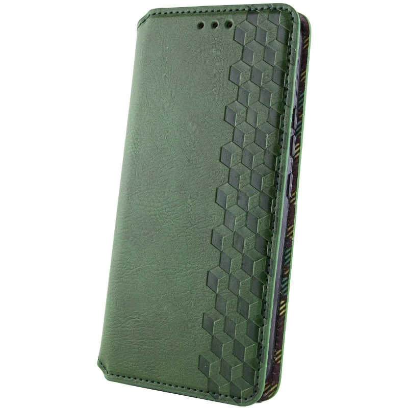 Кожаный чехол-книжка GETMAN Cubic (PU) для Samsung Galaxy A26 5G, Зеленый 4, Искусственная кожа, купить оптом с доставкой