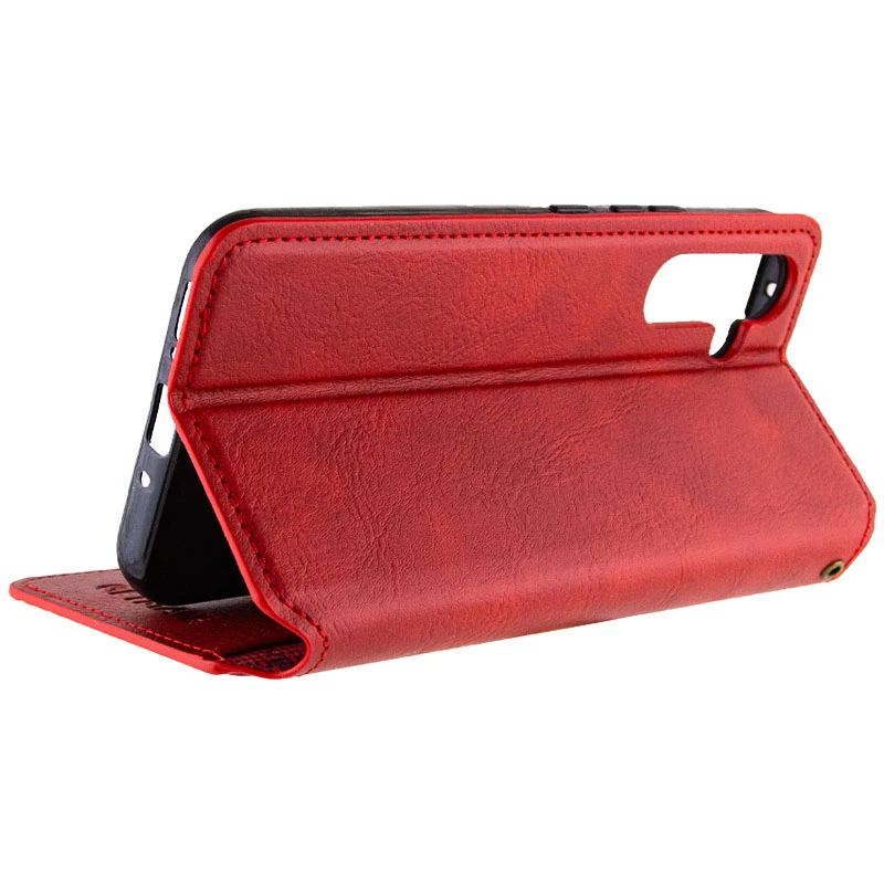 Кожаный чехол-книжка GETMAN Cubic (PU) для Samsung Galaxy A26 5G, Красный 4, Искусственная кожа, купить оптом с доставкой
