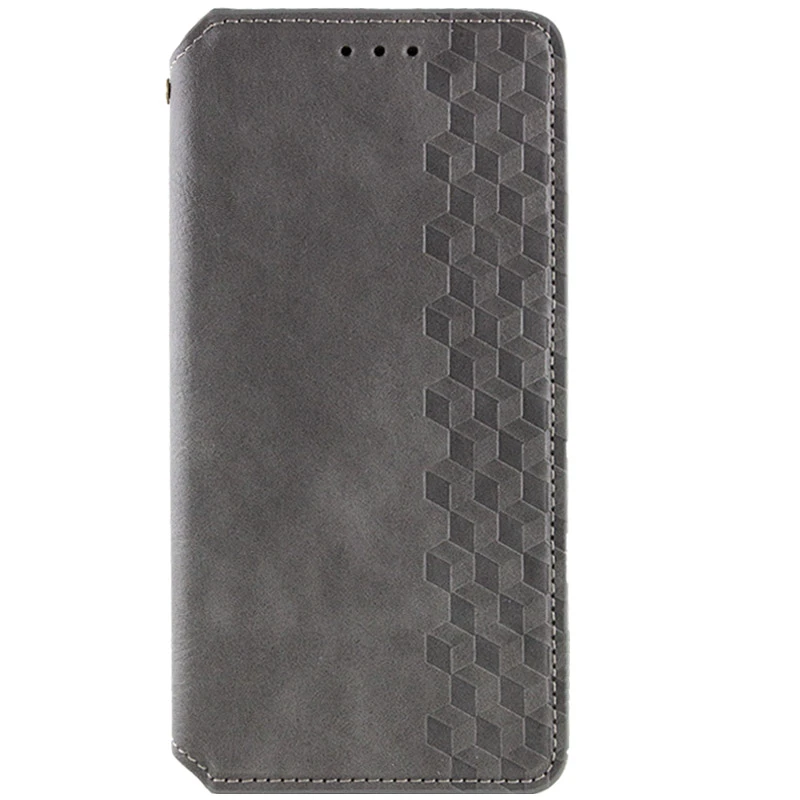 Кожаный чехол-книжка GETMAN Cubic (PU) для Samsung Galaxy A26 5G, Серый, Искусственная кожа, купить оптом с доставкой