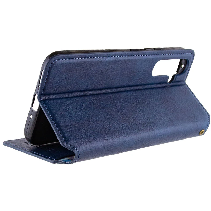 Кожаный чехол-книжка GETMAN Cubic (PU) для Samsung Galaxy A26 5G, Синий 2, Искусственная кожа, купить оптом с доставкой