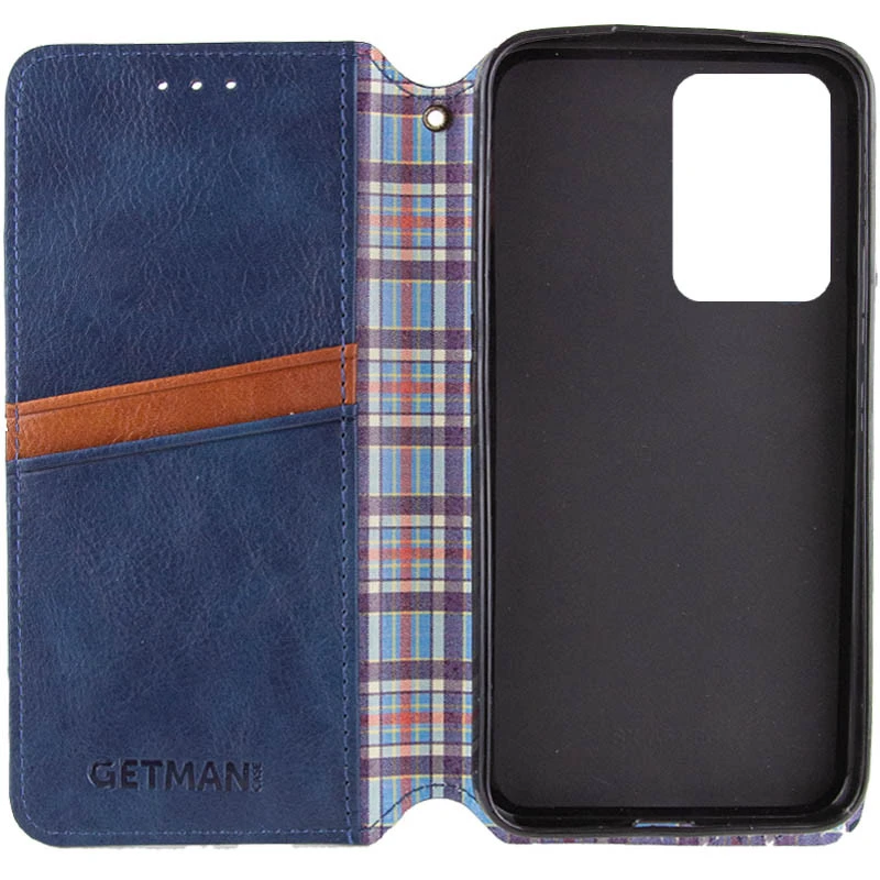 Кожаный чехол-книжка GETMAN Cubic (PU) для Xiaomi Redmi A5 / Poco C71, Синий 1, Искусственная кожа, купить оптом с доставкой