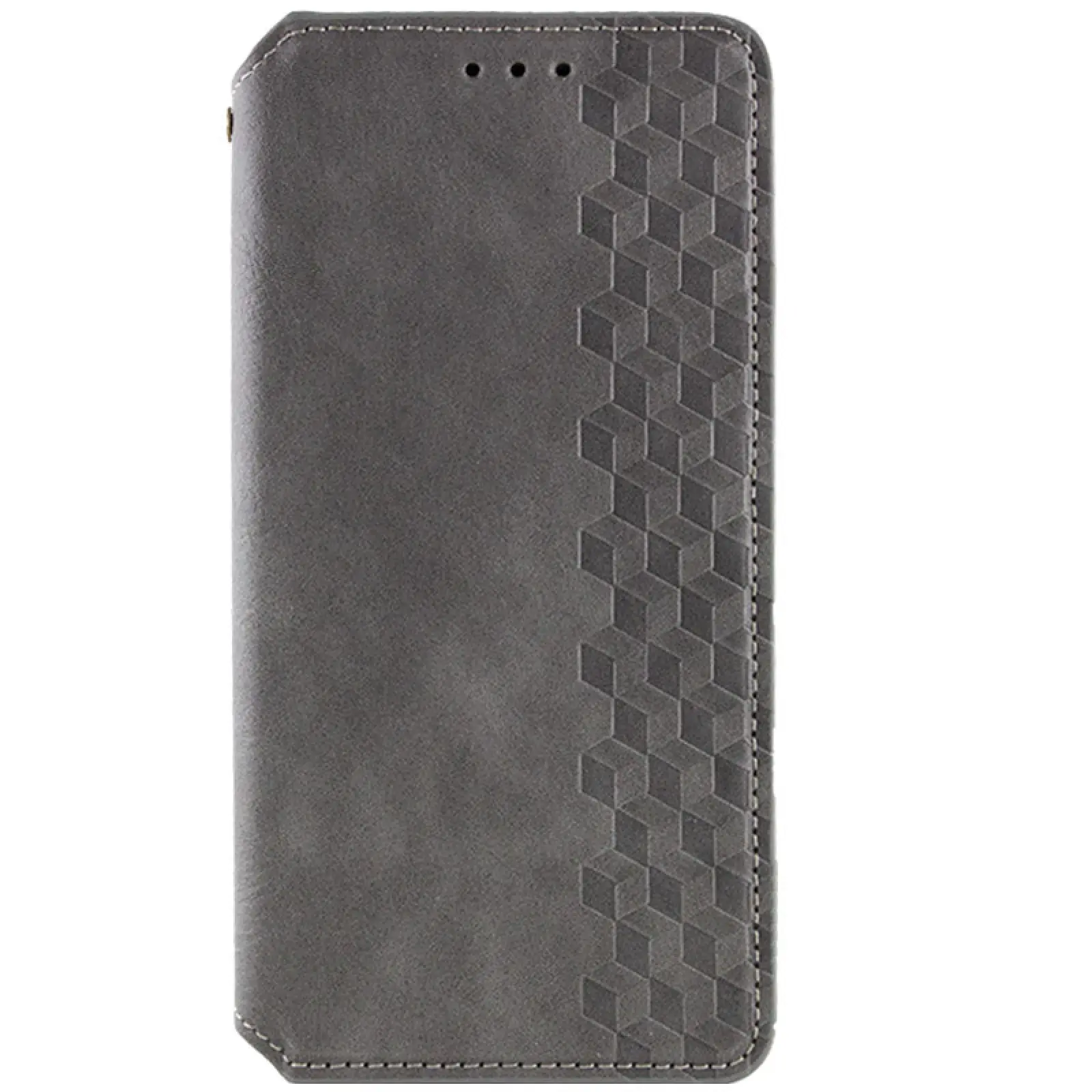 Кожаный чехол-книжка GETMAN Cubic (PU) для Samsung Galaxy A17 4G/5G, Серый, Искусственная кожа, купить оптом с доставкой