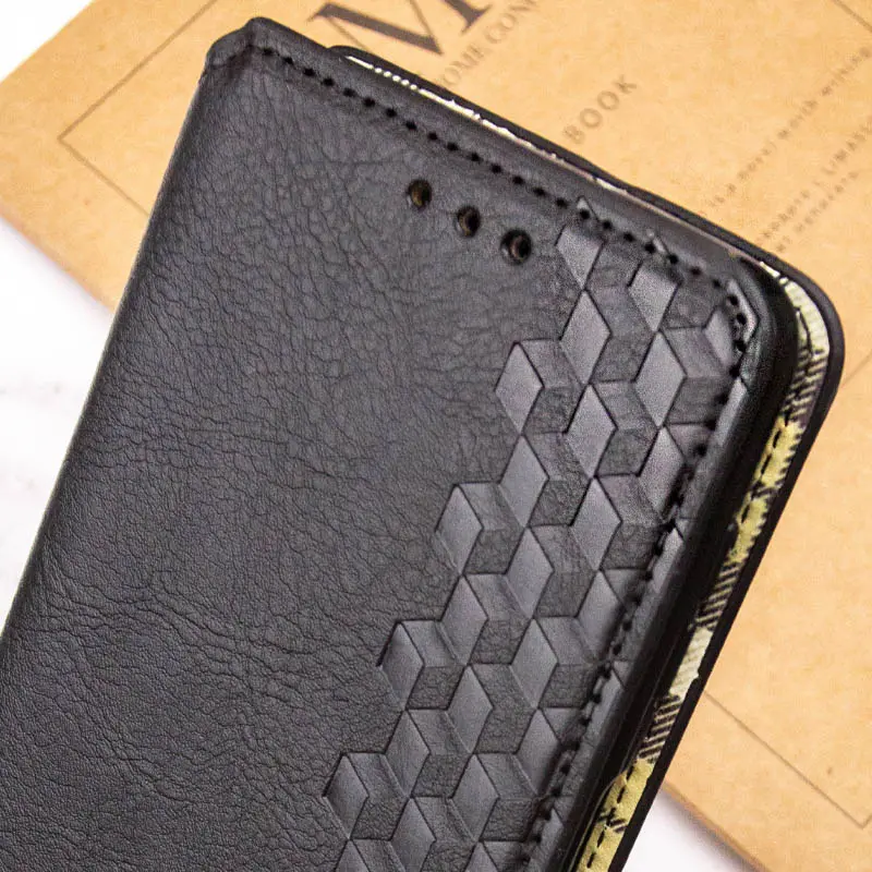 Кожаный чехол-книжка GETMAN Cubic (PU) для Samsung Galaxy A37 5G, Черный 7, Искусственная кожа, купить оптом с доставкой