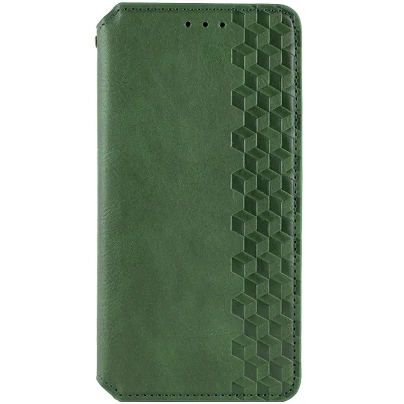 Кожаный чехол-книжка GETMAN Cubic (PU) для Samsung Galaxy A57 5G, Зеленый, Искусственная кожа, купить оптом с доставкой