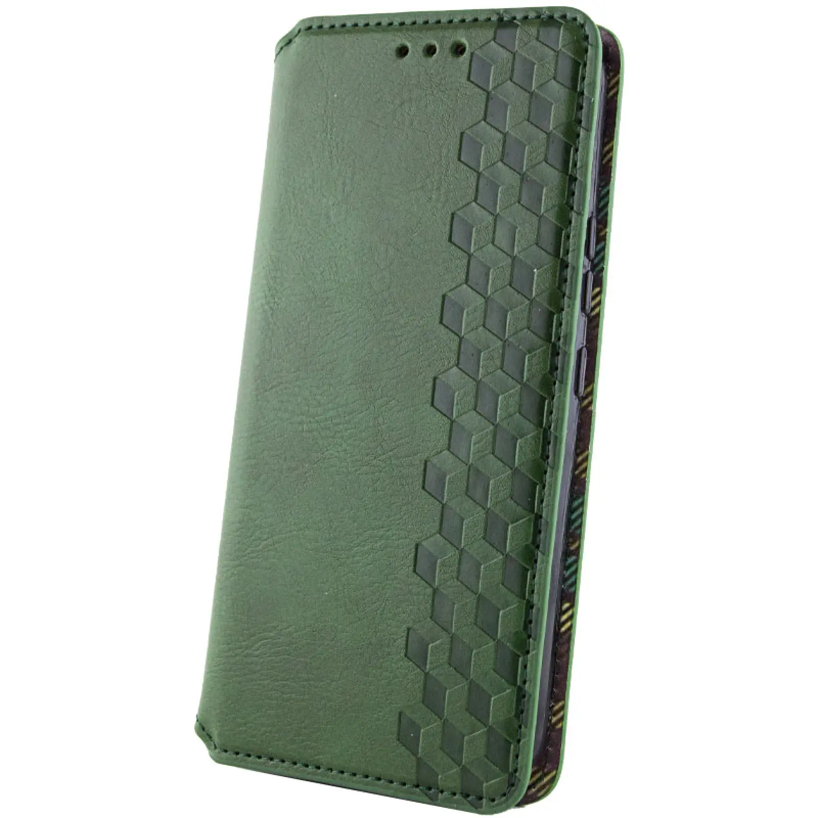 Кожаный чехол-книжка GETMAN Cubic (PU) для Samsung Galaxy A57 5G, Зеленый 4, Искусственная кожа, купить оптом с доставкой