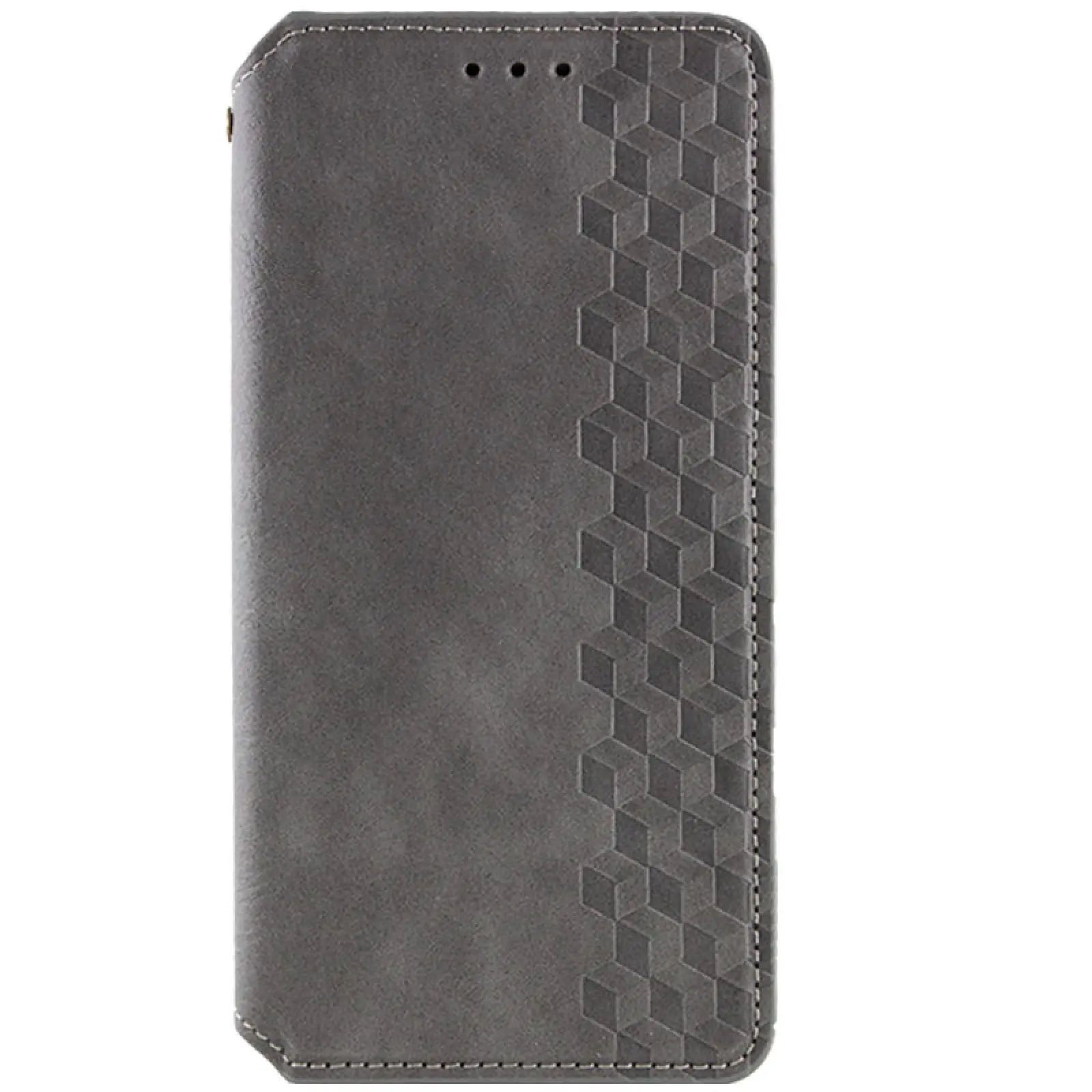 Кожаный чехол-книжка GETMAN Cubic (PU) для Samsung Galaxy A57 5G, Серый, Искусственная кожа, купить оптом с доставкой