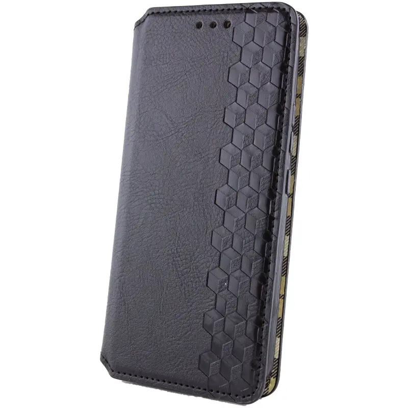 Кожаный чехол-книжка GETMAN Cubic (PU) для Samsung Galaxy A57 5G, Черный 4, Искусственная кожа, купить оптом с доставкой
