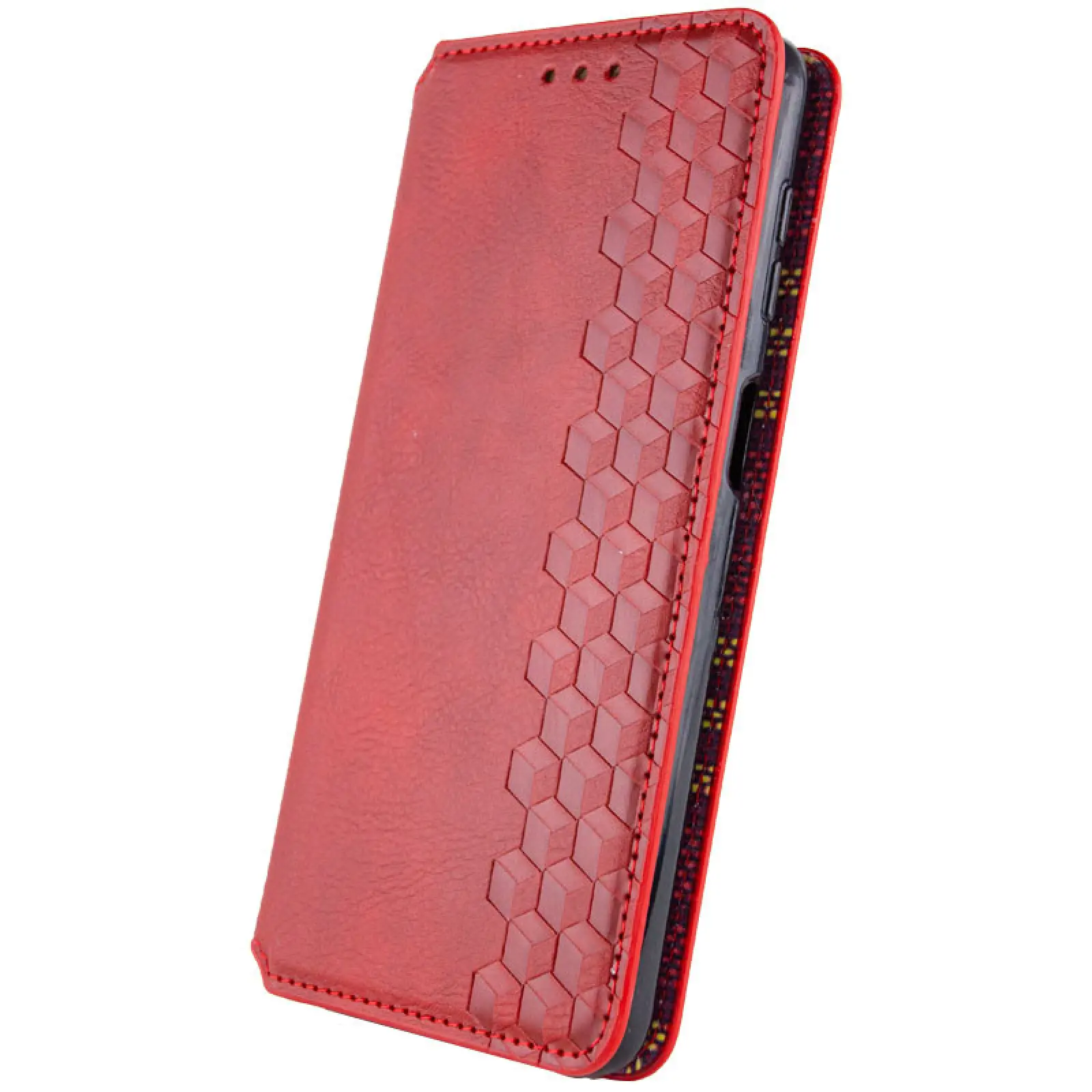 Кожаный чехол-книжка GETMAN Cubic (PU) для Xiaomi Redmi 15C (EU), Красный 1, Искусственная кожа, купить оптом с доставкой