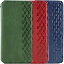 Кожаный чехол-книжка GETMAN Cubic (PU) для Xiaomi Redmi 15 (EU)