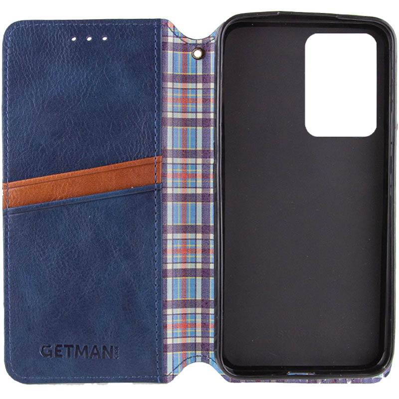 Кожаный чехол-книжка GETMAN Cubic (PU) для Xiaomi 15T, Синий 1, Искусственная кожа, купить оптом с доставкой
